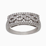 серебряное кольцо с цирконом  57086279